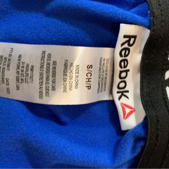 Reebok Men’s Active Wear Shorts Blue & Black Size Small - Picture 3 of 3